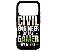 Custodia per iPhone 17 Pro Funny Civil Engineer By Day Gamer By Night Engineering