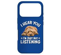 Custodia per iPhone 17 Pro Funny Cute Hear You Not Listening Goldendoodle Doodle Lover