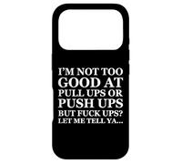 Custodia per iPhone 17 Pro Funny Dad Joke Adult Father's Day Pushups & Pullups Failure