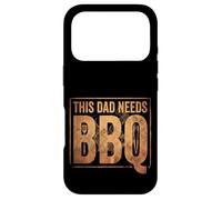 Custodia per iPhone 17 Pro Funny Dad Pitmaster BBQ Papa Smoker Grill, ideale come regalo per feste