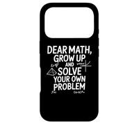 Custodia per iPhone 17 Pro Funny Dear Math Grow Up Solve Your Problems Teens Trendy