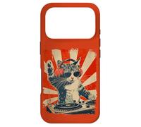 Custodia per iPhone 17 Pro Funny DJ Cat Disco Sound Tech Headphone Music