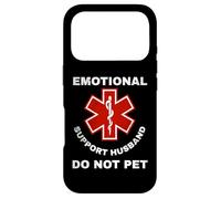 Custodia per iPhone 17 Pro Funny Emotional Support Husband Do Not Pet