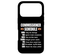 Custodia per iPhone 17 Pro Funny Fantasy Football Commissioner Schedule Draft Day