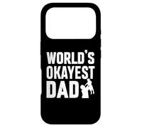 Custodia per iPhone 17 Pro Funny Father World's Okayest Dad