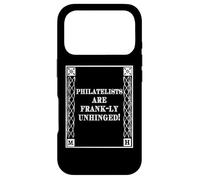 Custodia per iPhone 17 Pro Funny Frank-ly Unhinged Pun Stamp Collecting Collector