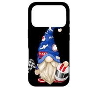 Custodia per iPhone 17 Pro Funny Gnome With Helmet And Target Flag For Race Car Driver