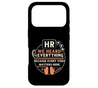 Custodia per iPhone 17 Pro Funny HR We Heard Everything Human Resources Professional