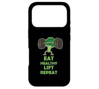 Custodia per iPhone 17 Pro Funny Keto Powerlifting Broccoli - Eat Healthy Lift Repeat