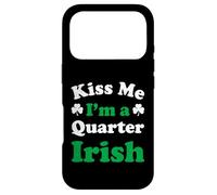 Custodia per iPhone 17 Pro Funny Kiss Me I’m A Quarter Irish