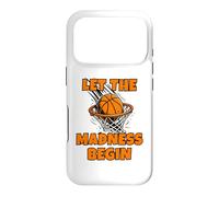 Custodia per iPhone 17 Pro Funny Let the Madness Begin Basketball Bracket Players Lover