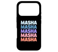 Custodia per iPhone 17 Pro Funny Modern Repeated Text Design Masha