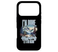 Custodia per iPhone 17 Pro Funny Nurse Gift For Women Men - Done Nursing Lets Go Hiking