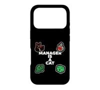 Custodia per iPhone 17 Pro Funny Office Humor Manager Is A Cat Feline Boss