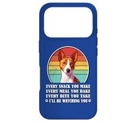 Custodia per iPhone 17 Pro Funny Retro Vintage Every Snack You Make Basenji Lover