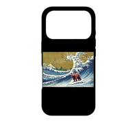 Custodia per iPhone 17 Pro Funny Retro Vintage Surfing A Great Wave Grizzly Bear Lover
