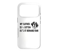 Custodia per iPhone 17 Pro Funny San Bernard i miei vestiti 80 St Bernard Capelli