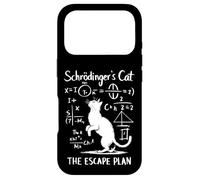 Custodia per iPhone 17 Pro Funny Science Schrödinger's Cat Escape Plan Funny Cat Kitten