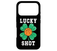 Custodia per iPhone 17 Pro Funny St Patricks Mens Basketball Shamrock Lucky Shot Charm