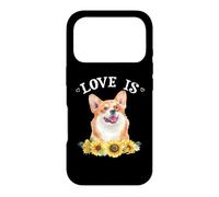 Custodia per iPhone 17 Pro Funny Sunflowers Love Is Pembroke Welsh Corgi Dog Lover