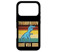 Custodia per iPhone 17 Pro Funny T Rex Dinosaur Cartoon Retro Speech Gag