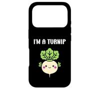 Custodia per iPhone 17 Pro Funny vegetable Turnips food minimalist simple i'm a Turnip