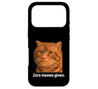 Custodia per iPhone 17 Pro Funny Weird Cat Face Meme Silly Hilarious Mad Cat Confused