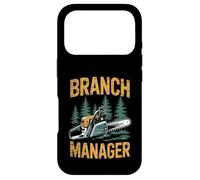 Custodia per iPhone 17 Pro Funny Woodworker Logger Branch Manager Arborist Lineman Work