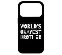 Custodia per iPhone 17 Pro Funny World's Okayest Brother Sarcastic Humor Sibling