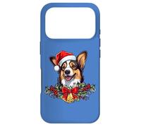 Custodia per iPhone 17 Pro Funny Xmas Christmas Santa Black Tricolor Corgi Lover