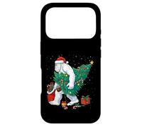 Custodia per iPhone 17 Pro Funny Yeti Christmas Tree Lights Bigfoot Xmas Sasquatch Boys