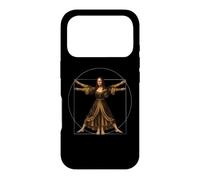 Custodia per iPhone 17 Pro Fusione di Leonardo da Vinci: Gioconda e l'uomo vitruviano