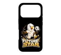 Custodia per iPhone 17 Pro Future Soccer Star Eagle Kicking Football Design