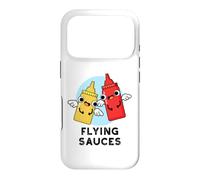 Custodia per iPhone 17 Pro Fying Sauces Divertente gioco di parole UFO