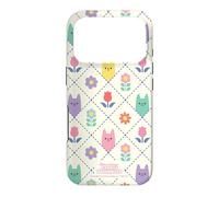 Custodia per iPhone 17 Pro Gabby’s Dollhouse Floral Cat Tile All Over Print