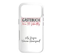 Custodia per iPhone 17 Pro Gästebuch Mein 50. Geburtstag Libro degli ospiti Firma