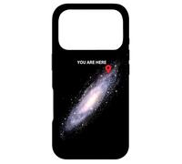 Custodia per iPhone 17 Pro Galaxy Science Geek Tu sei qui Spazio