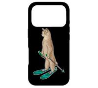 Custodia per iPhone 17 Pro Gatta Sciatore Sci Sport invernali