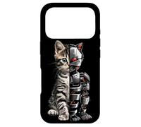 Custodia per iPhone 17 Pro Gatti Robot Cyborg Cat Robot Gatto AI