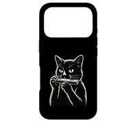 Custodia per iPhone 17 Pro Gatto che suona armonica blues musica