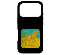 Custodia per iPhone 17 Pro Gatto ghepardo - Notte stellata ispirata allo zoo Animal Art