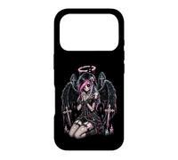Custodia per iPhone 17 Pro Gatto gotico pastello gotico ragazza scheletro emo emo Y2K Style Angel Decay