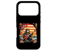 Custodia per iPhone 17 Pro Gatto samurai giapponese che suona il basso Ninja Kitten Warriors