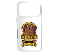 Custodia per iPhone 17 Pro Gennaio Compleanno Melanin Man Mai sottovalutare Black King