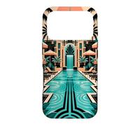 Custodia per iPhone 17 Pro Geometria Art Deco a bordo piscina