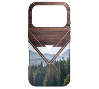 Custodia per iPhone 17 Pro Geometria Outdoor Legno Escursionismo Natura Montagna Foresta Am