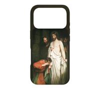 Custodia per iPhone 17 Pro Gesù Cristo Dubita Thomas Dipinto Carl Bloch 1881