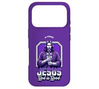 Custodia per iPhone 17 Pro Gesù Cristo la mia forza Dio è buono crocifisso cristiano