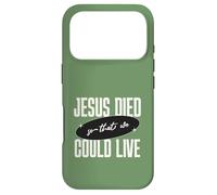 Custodia per iPhone 17 Pro Gesù Died So That We Could Live Christian Faith Message