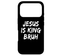 Custodia per iPhone 17 Pro Gesù è re Bruh Cristiano Credente Fede Bibbia Chiesa